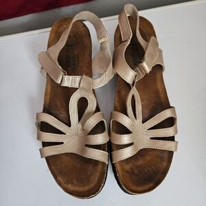 Naot Women's Metallic Ankle Strap Sandals Sz 42 US